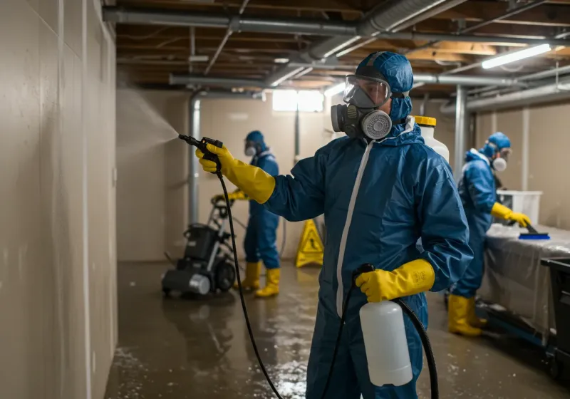 Basement Sanitization and Antimicrobial Treatment process in Brewster, NE